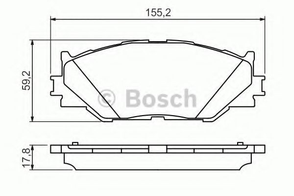 Set placute frana,frana disc LEXUS IS II (GSE2, ALE2, USE2) (2005 - 2016) BOSCH 0 986 494 316