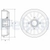 DELPHI BFR576 Tambur frana