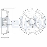 DELPHI BFR576 Tambur frana