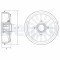 DELPHI BFR576 Tambur frana