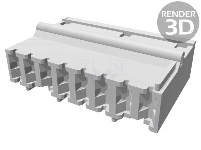 Conector cablu-placă AMP 8 pini gri