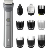 Aparat de tuns barba si parul 10 in 1 Philips Multigroom All in One MG5920/15, tehnologie BeardSense, lame din otel cu auto-ascutire, 11 setari de lun