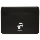 Husa pentru Laptop, 14, Magnetica - Karl Lagerfeld (KLCS14SAKCPMK) - Black Karl&amp;Chaoupette