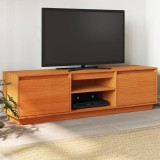 Cumpara ieftin Dulap TV, maro ceruit, 140x35x40 cm, lemn masiv de pin