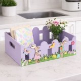 Ladita decorativa de Paste din lemn, Lila, 30x20x10cm, CMCLASS