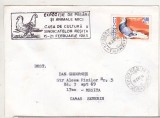 bnk fil Plic cu stampila ocazionala Expozitia de pasari si animale mici Resita 1985