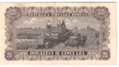 SV * Romania RPR LOT 25 LEI si 100 LEI 1952 SERIA ALBASTRA +/- VF foto