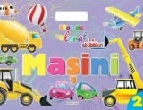 Cumpara ieftin Masini. Bloc de colorat cu abtibilduri/***
