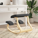 vidaXL Scaun pentru &icirc;ngenunchiat negru 48x71x51 cm placaj de mesteacăn