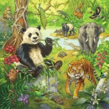 Cumpara ieftin Puzzle Aventuri In Jungla, 3X49 Piese, Ravensburger