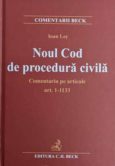 Noul Cod De Procedura Civila - Ioan Les ,559877