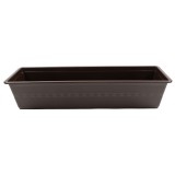 Jardiniera din plastic Carina, interior / exterior, dreptunghiulara, maro, 60 x 18 x 12.6 cm