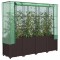 Gossi strat inaltat cu husa de sera, aspect ratan, 160x40x153 cm