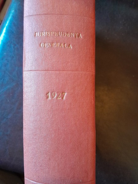 Jurisprudenta generala pe anul 1927