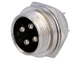 Soclu Microfon Montare Panou 4 PIN