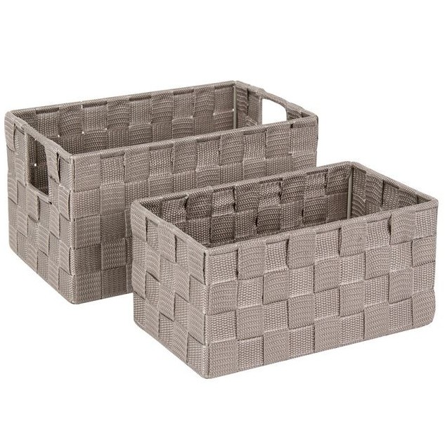 Set cosuri de depozitare ConceptSeller cu cadru metalic, Taupe, 27 x 17 x 15 cm, 2 bu