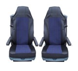 Set Huse Scaun Auto Pentru Camion DAF CF, LF, XF 95, XF 105, Albastru Inchis