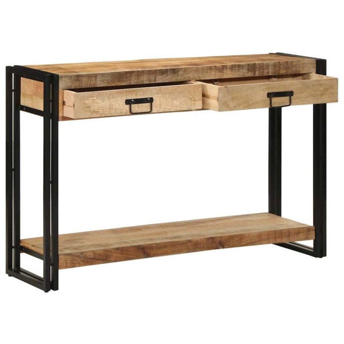 vidaXL Masă de consolă Maro 120 x 33 x 75 cm Lemn masiv de mango