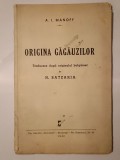 A. I. Manoff - Origina / originea găgăuzilor (trad. N. Batzaria; 1940)