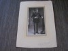 Fotografie de Epocă &ndash; Ofițer &icirc;n Uniformă, Atelier Photo Nouvelle, &icirc;nceput de secol XX, carton original, piesă pentru colecționari!, Europa, Militar