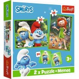 PUZZLE TREFL 2IN1 MEMO STRUMFII SI PRIETENII LUI