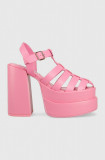 Steve Madden sandale de piele Carlita culoarea roz, SM11002385