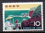 JAPONIA 1960, Parcuri nationale, Peisaje, serie neuzata, MNH