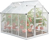 Sera de gradina Strend Pro Greenhouse, aluminiu, policarbonat 6 mm, 250x190x195 cm