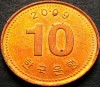 Moneda 10 WON - COREEA DE SUD, anul 2009 * cod 645 B = UNC, Asia