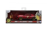 JADA BATMAN SET FIGURINA ROBIN SI MASINUTA METALICA CHEVROLET CAMARO 1967 SCARA 1:32 SuperHeroes ToysZone, Simba