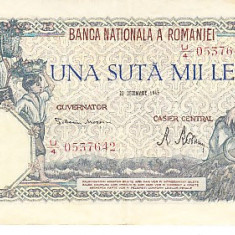 M1 - Bancnota Romania 6 - 100000 lei - Emisiune 20 decembrie 1946