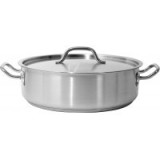 Cratita joasa din inox cu capac 11,2 L, Yato