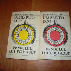 Carte: Pendulul lui Foucault (2 volume) - Umberto Eco, Editura Pontica, 1991