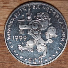 Medalie / Token / Moneda comemorativa - Olanda 1 ECU 1999 - UNC PROOF