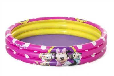 Piscina Minnie Mouse gonflabila, pentru copii 2 ani+, Bestway 91079, 122 x 25 cm, 140 litri foto