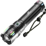 Lanterna Profesionala LED Laser Cu Acumulator Li-Ion 18000mAh Functie Power Bank Incarcare USB