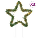 Cumpara ieftin Decor stele luminoase de Craciun cu tarusi 3 buc. 50 LED 29 cm