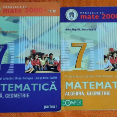 Mate 2000+11/12 algebra si geometrie, clasa a VII-a - Negrila partea 1+2