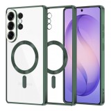Husa MagSafe pentru Samsung Galaxy S26 Ultra S948, Techsuit, Luxury Crystal, Verde Inchis