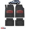 Covorase Auto TeamCar&reg; Tip Tavita Compatibile Honda CR-V 2 (2001&ndash;2006) - Suv Red, Cauciuc, Oem