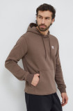 Cumpara ieftin Adidas Originals bluză Trefoil Essentials Hoody bărbați, culoarea maro, cu glugă, uni, IR7786