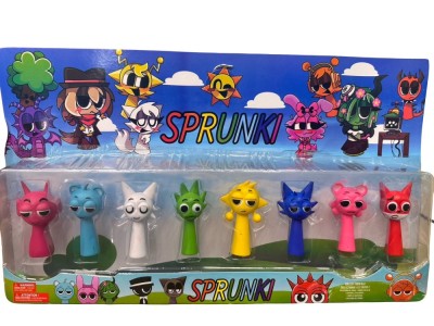 Set 8 Figurine Sprunki Multicolore foto