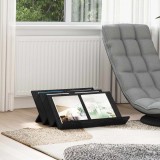 vidaXL Raft pentru reviste cu raft Stejar Negru 65 x 53 x 28,5 cm 890881