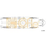 Cablu frana mana Opel Astra G (F48, F08), Zafira A (F75) Cofle 115858, parte montare : spate