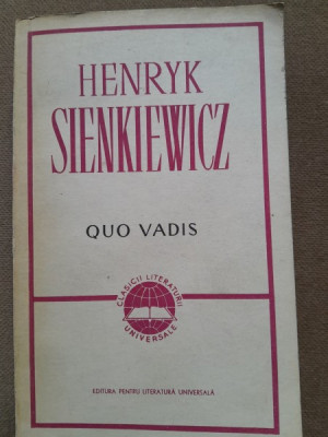Quo vadis - Henryk Sienkiewicz foto