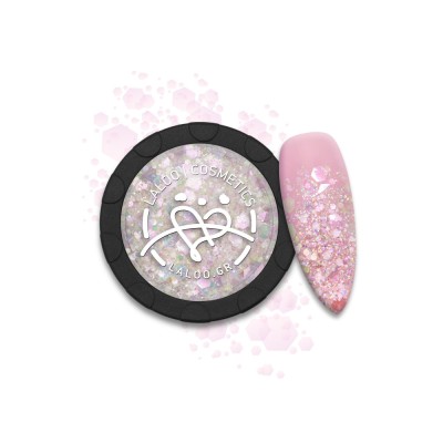 Pigment Starlet No.01 Alb cu paiete argintii Laloo foto