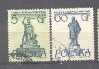 Poland 1955 Anniversaries, used AE.308 foto