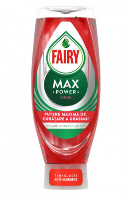 Detergent de vase Fairy MaxPower Rodie, 650 ml foto