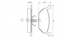 Set placute frana,frana disc SKODA CITIGO (2011 - 2016) BOSCH 0 986 424 364 foto