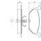 Set placute frana,frana disc VW BORA (1J2) (1998 - 2005) BOSCH 0 986 424 364